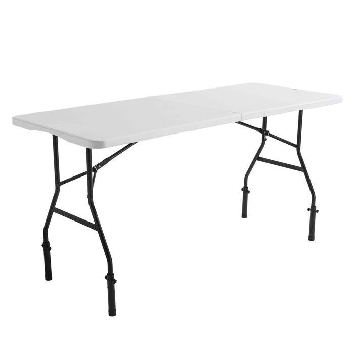 Table pliante 180 cm avec réhausses Table pliante 180 cm avec réhausses