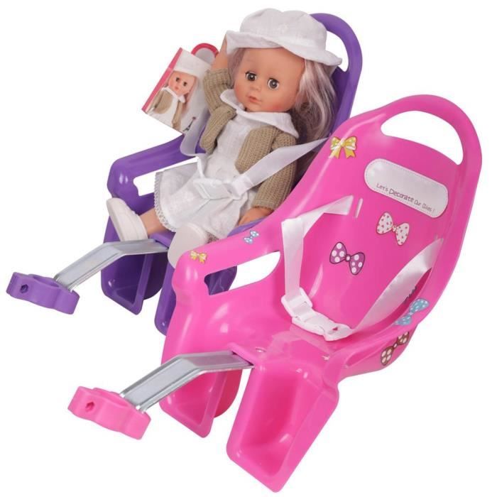 Accessoire SALUTUYA Siege rembourre pour velo Pour poupees et peluches Rose Cdiscount Sport
