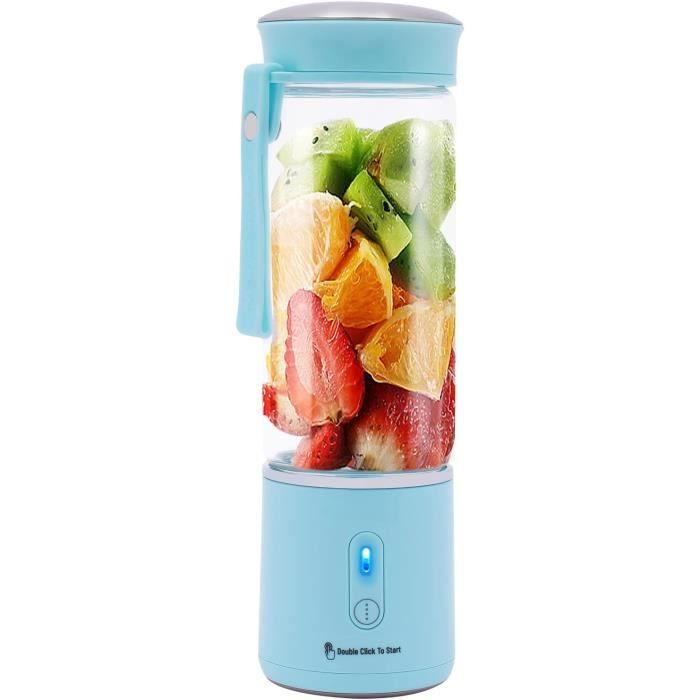 Mixeur Smoothie Portable 450 ML - 12 Lames, Batterie Rechargeable, Écran LED