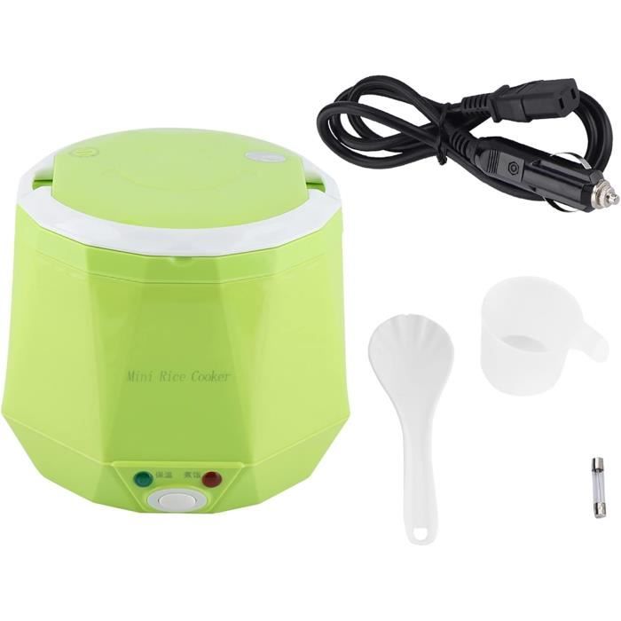 Cuiseur à Riz 12V/24V Pour Voiture – Portable, 2L, Fonction Maintien Au Chaud, Parfait Voyage, Camping, Routiers