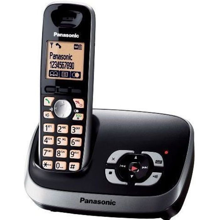 PANASONIC Système téléphonique fixe avec afficheur et répondeur