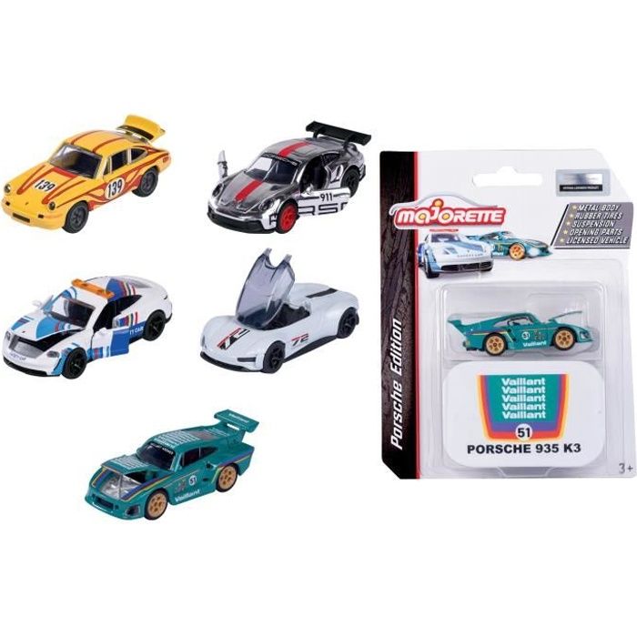 Coffret cadeau Majorette Porsche Motorsport Cars (Pack de 5