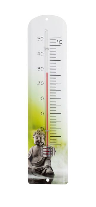 Thermomètre métal 30 cm déco zen bouddha Spear & Jackson