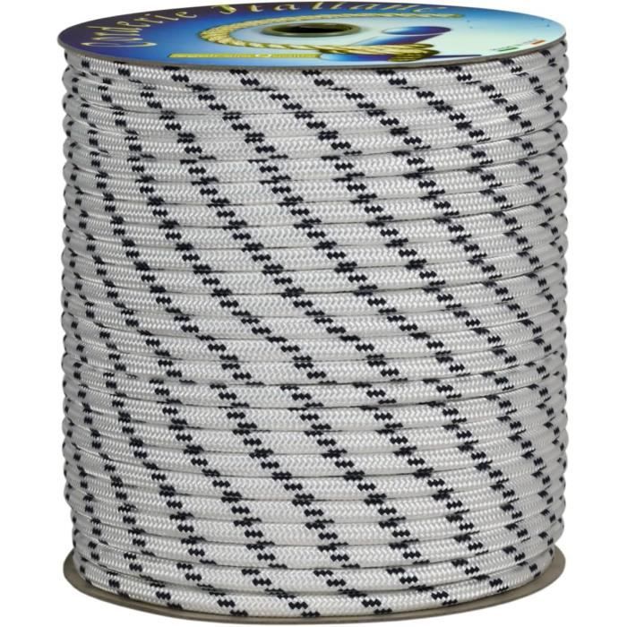 Corde De Sécurité 2,0 Mm X 500 M – Corderie Italiane – Couleur Rouge – Pour Travaux, Bricolage, Sécurisation