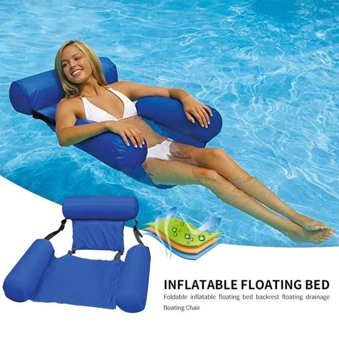 Surenhap Fauteuil Gonflable Piscine Flottant Hamac Bleu Achat Vente Matelas Gonflable Cdiscount
