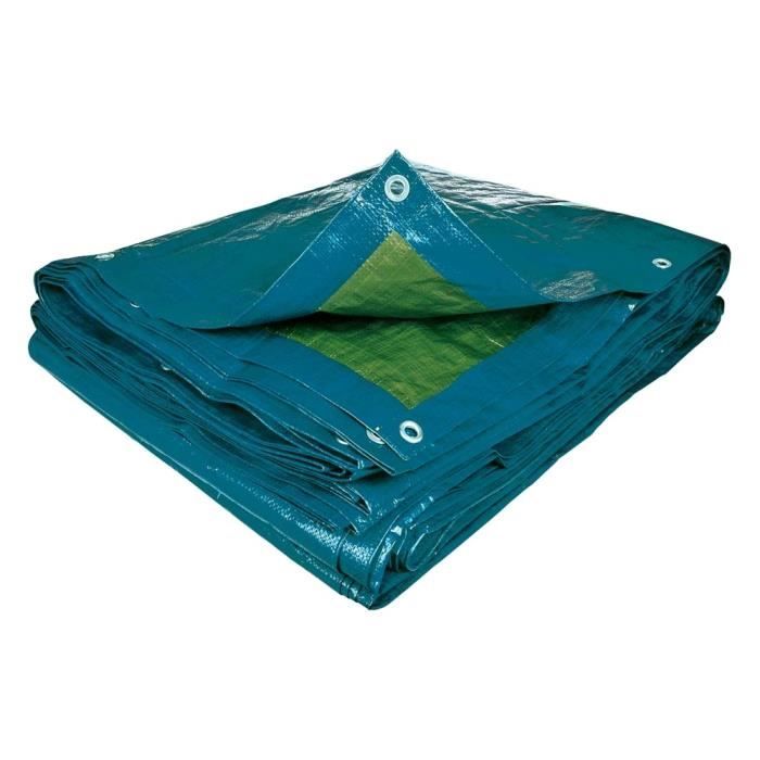 Bâche à bûches TERRE JARDIN - 70g/m2 - 2 x 8 m - Protection bois de chauffage - Polyvalente et résistante