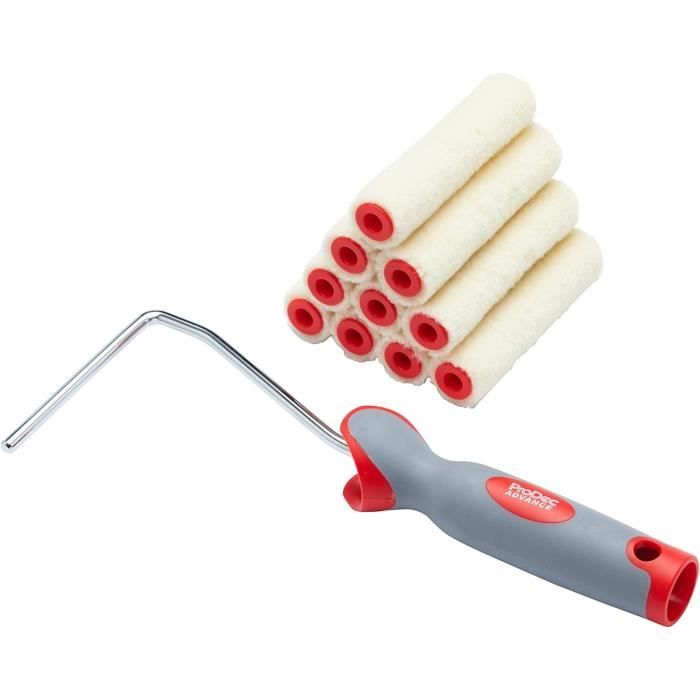 Prrf002 11 Piece 4" Pile Mohair Mini Paint Rollers Frame For Gloss