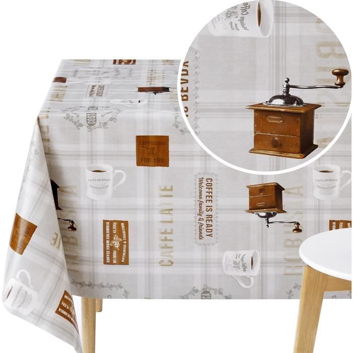 Nappe Transparente PVC Rectangulaire - 140x240 Cm | Protection Table Facile à Nettoyer