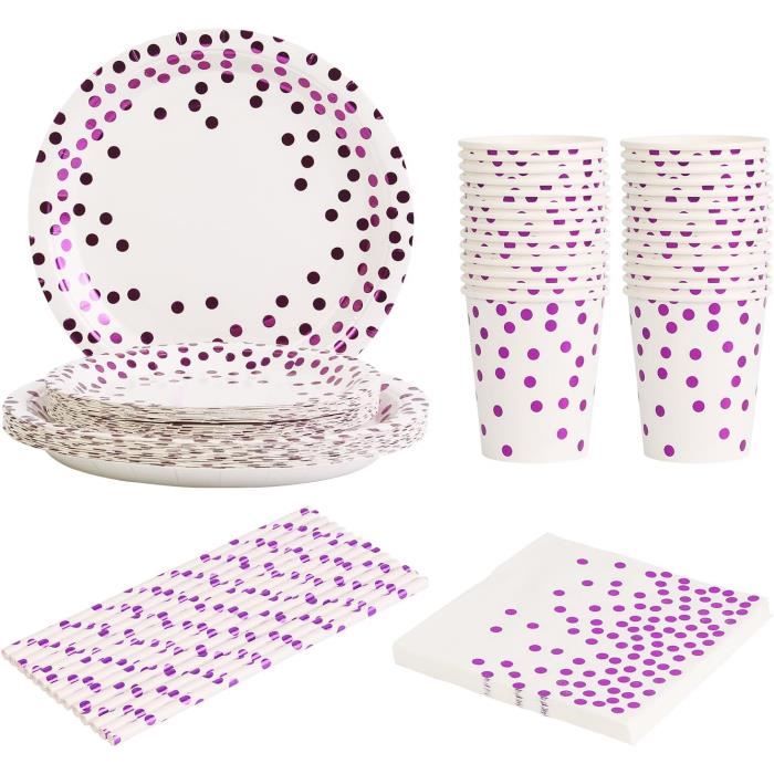Lot Assiettes Carton Vert Sauge Doré - 125 Pièces Pour 25 Invités Fête