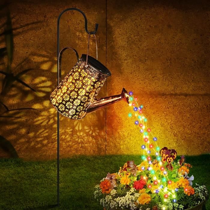 Lampe Solaire Exterieur Jardin - Lumiere Colorée LED - IP65 Étanche - Decoration de Jardin, Pelouse, Terrasse, Cadeaux - TYRESES