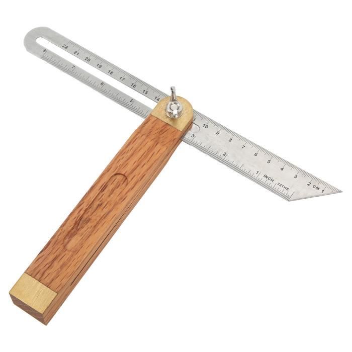 Équerre De Charpentier / Rapporteur Carré - Règle Triangulaire Alu - Bricolage