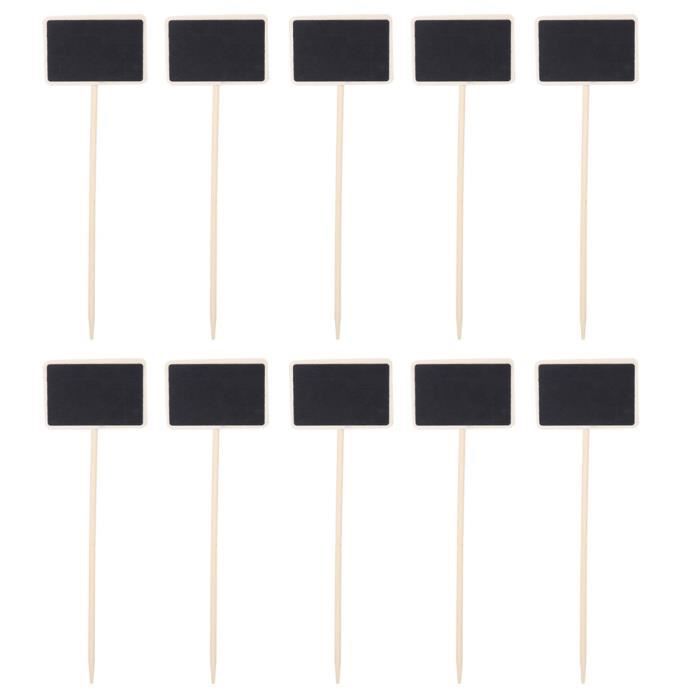 100 Mini Tableaux Noirs En Bois Avec Pince - Ardoises Mémo, Étiquettes Mariage, DIY