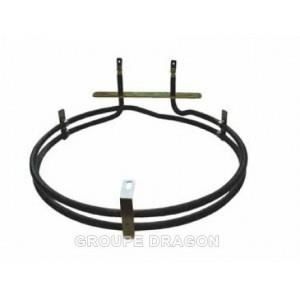Résistance circulaire 1700W-230V L251mm/Ø203mm pour micro-ondes WHIRLPOOL - Pièce dorigine constructeur