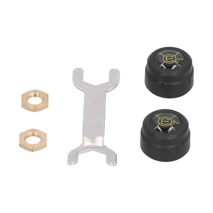 Système TPMS Intelligent Solaire 8 Bars Avec Horloge - Capteurs Pression Pneus Pour Voiture & Camion, Écran Couleur + Alarme Vocale