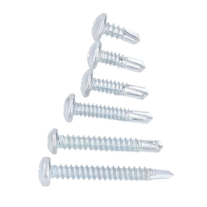 Vis à Tête Fraisée Fendue Croisée Noir - M3 M4 M5 M6 En Acier Classe 4.8