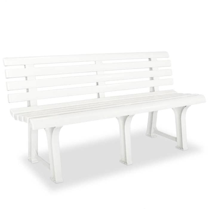 COSTWAY Banc de Jardin pour 3 Personnes, Structure en Métal Moulé
