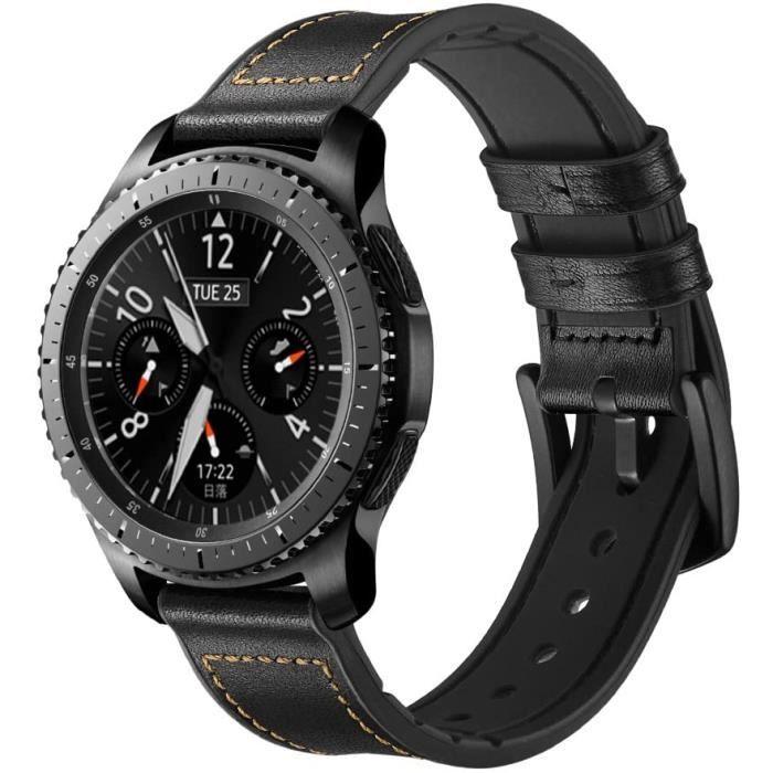Bracelet cuir samsung galaxy watch 46mm sales