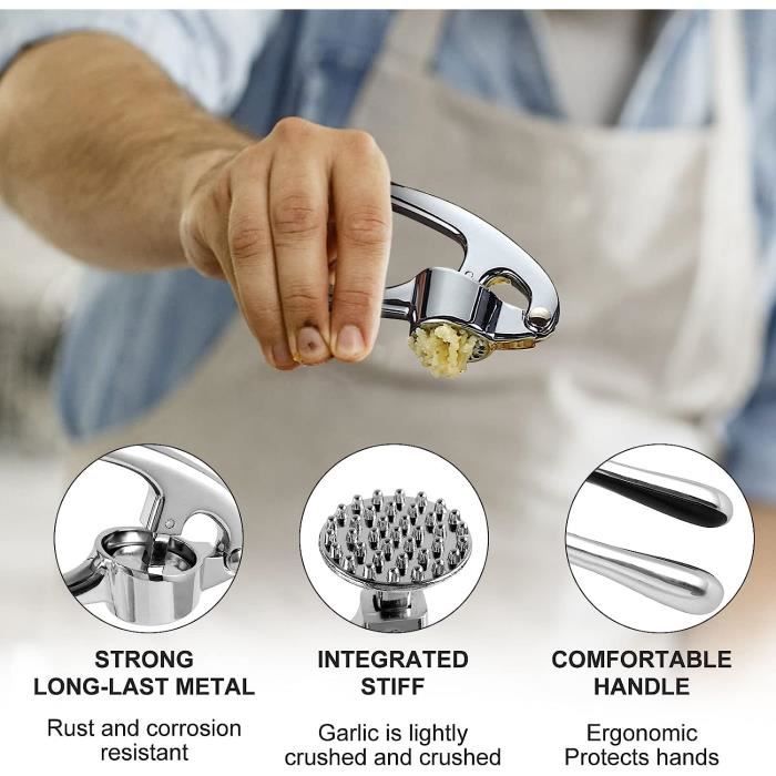 ail premium, Ecrase ail robuste et durable, Coupe ail facile à nettoyer