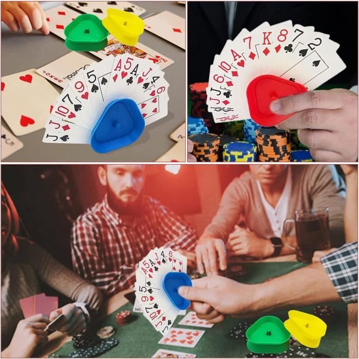 Set 4 Porte-Cartes à Jouer - Support Main Libre | Plastique ABS | Pour Enfants Et Adultes