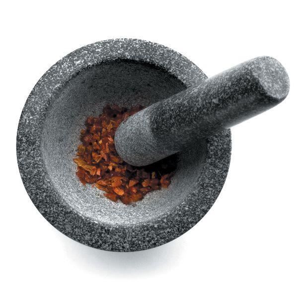 Grand Mortier Et Pilon En Bois - 32 Cm (mortier) / 51 Cm (pilon) - Marron - Assez Bon état