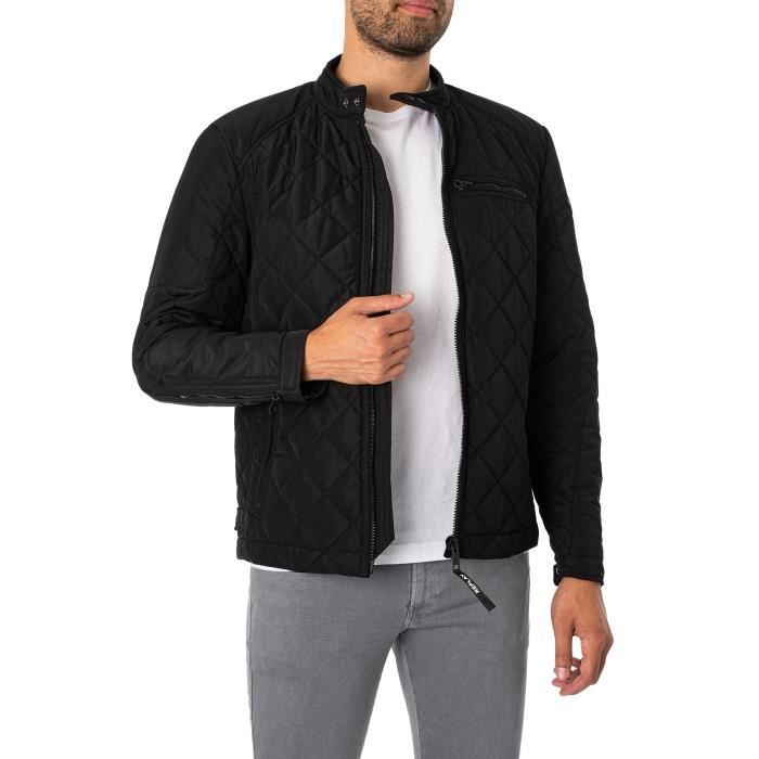 Veste Legere Replay Homme Fermetures eclair et boutons de marque Poches zippees Logo sur la manche