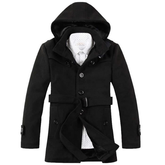 Caban capuche homme shop
