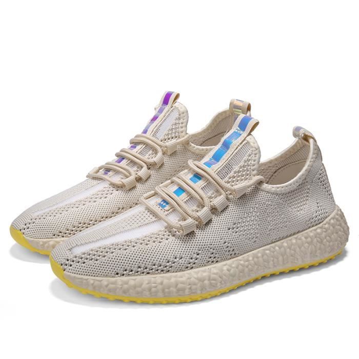 Chaussures Homme Mode Basket Skate Beige Lacets Textile Cdiscount Chaussures