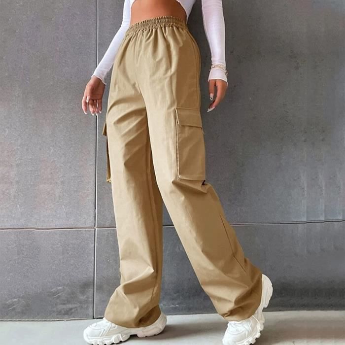 Pantalon kaki poche sur le coté femme outlet