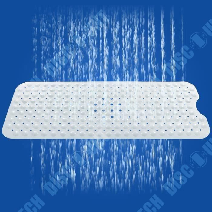 Tapis De Douche Antidérapant 53x53cm - Motif Gouttes - PVC Avec Ventouses - Facile à Nettoyer