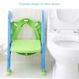 Siège d'enfant potty toilettes formateur siège étape tabouret échelle chaise de formation réglable-2