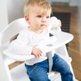 Hauck - Chaise Haute en Bois  pour bébé Évolutive Alpha + / White-2