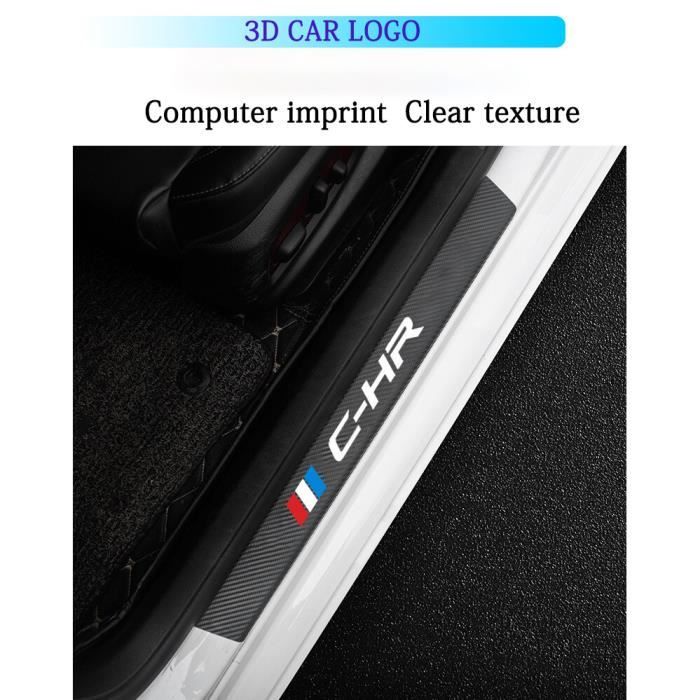 Yctze 2pcs Panneau Porte Arrière Intérieur Fibre De Carbone – Gauche – Compatible 2015-2019 – Look Sport & Luxe