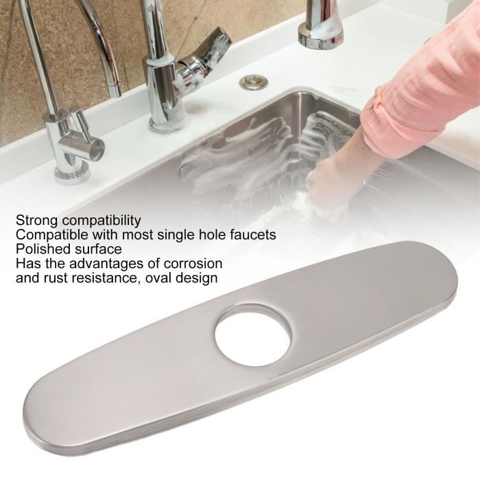Plaque Décorative En Inox 304 – Brossée, 16x6,6 Cm, Rectangle, Facile à Installer