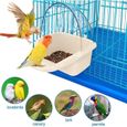 Boîte de Bain Cage Perroquet,Boîte de Douche Mangeoires pour perruches Douche pour Oiseaux Baignoire Accessoires pour Oiseaux-3