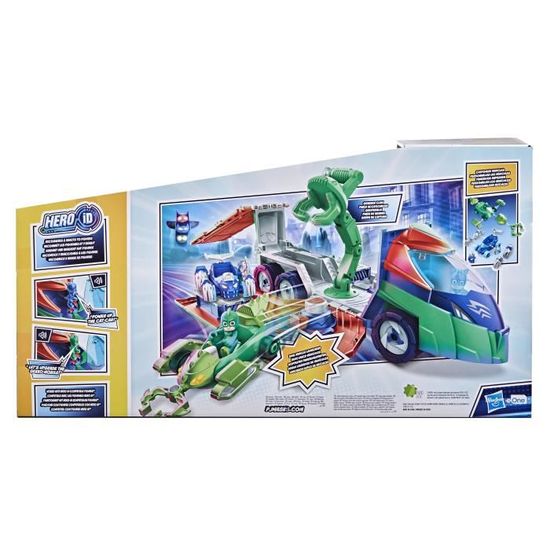 Camion De Héros Pyjamasques - Lanceur De Bolides Réversibles Avec 2 Voitures Et Pilotes | Jouet Enfant 3 Ans