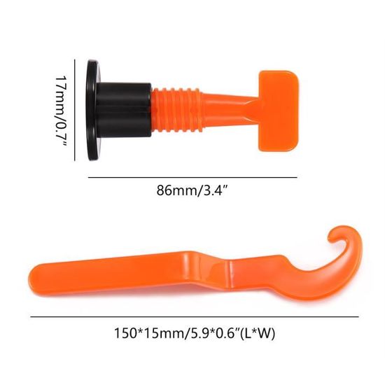 50pcs Niveleur De Carrelage Avec Cle Speciale Outils Systeme De