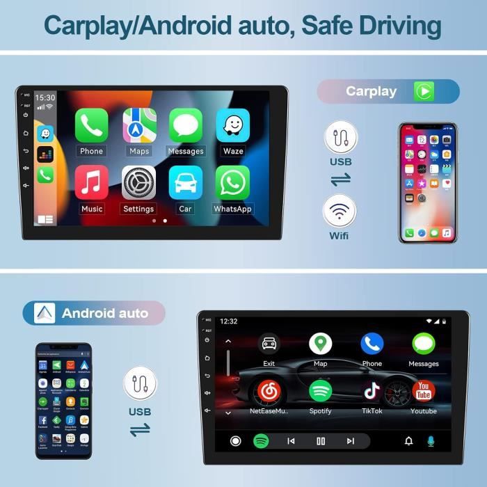 2023 2+32G Android 11 Autoradio Für Audi A6 C5 S6 Rs6 Eingebaut  Carplay-Android Auto-Mirrorlink,9 Zoll Kapazitive Touchscreen Unters -  Cdiscount Auto