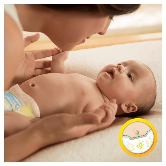 Pampers Couches New Baby Premium Protection, taille 1 : 2-5 kg - Le paquet  de 22 : : Bébé et Puériculture