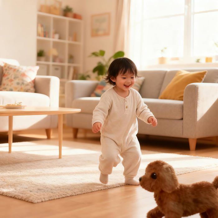 WEofferwhatYOUwant Chien Robot Interactif Pug Daddy - Peluche Électronique Réaliste Bébé - Jouet Chien Réagit Voix Toucher Applaudissements - Sons WEofferwhatYOUwant Chien Robot Interactif Pug Daddy - Peluche Électronique Réaliste Bébé - Jouet Chien Réagit Voix Toucher Applaudissements - Sons