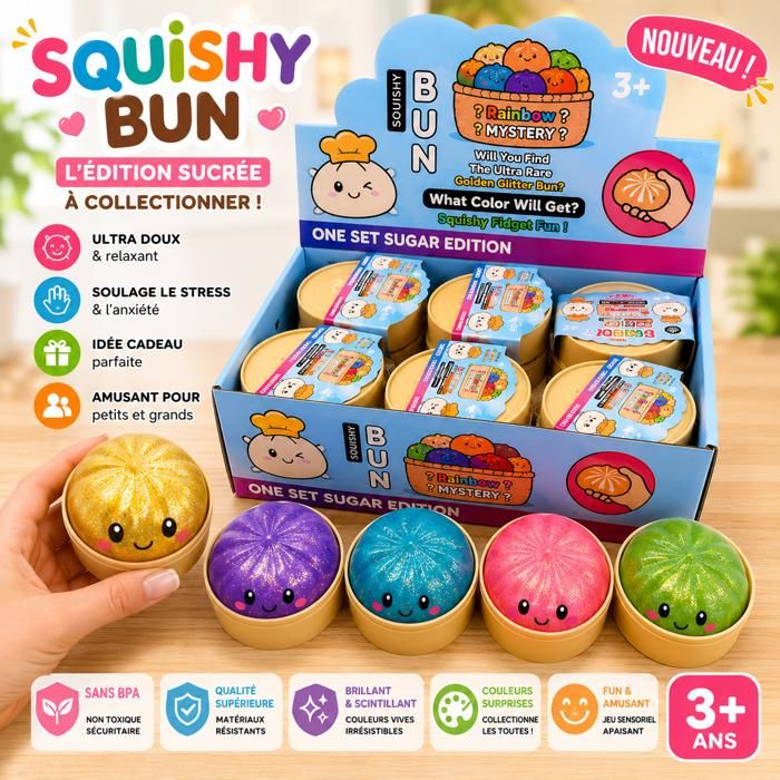 Lot De 3 Squishy Dumpling Surprise Jouets Sensoriels Souples lot-de-3-squishy-dumpling-surprise-jouets-sensoriels-souples