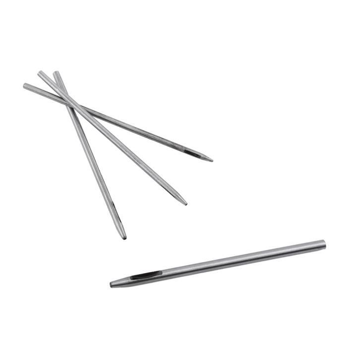 Fezf Lot De 10 Poinçons Creux En Acier Rond - Emporte-Pièces Cuir 0.5 à 5.0 Mm, Outils De Perforation Pour Cuir, Toile, Bracelets, Oeillets