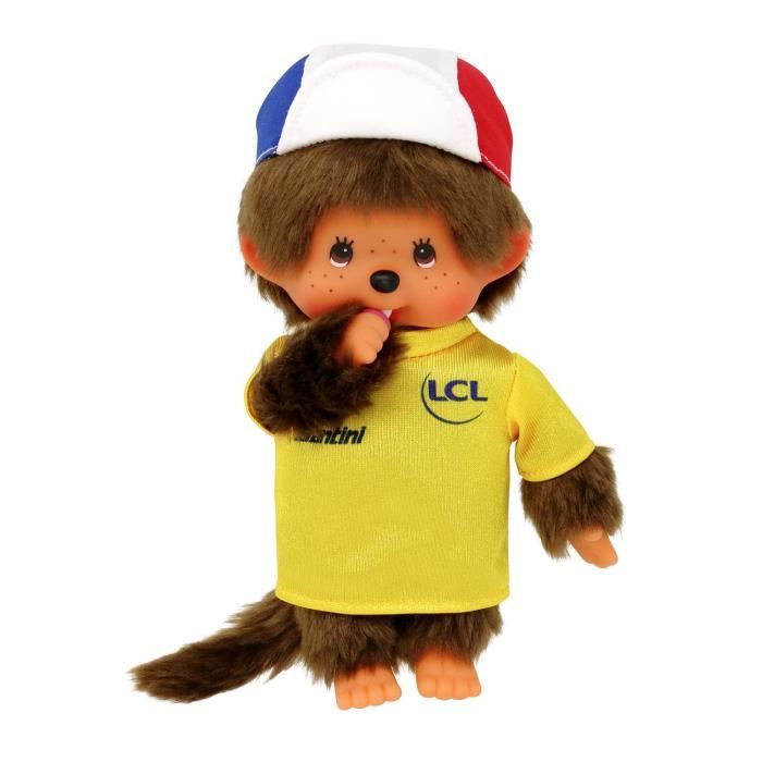Peluche Monchhichi Tour de France 20 cm BANDAI Cdiscount