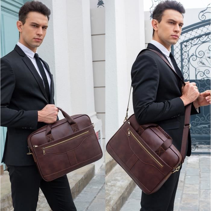 Mallette porte document discount cuir