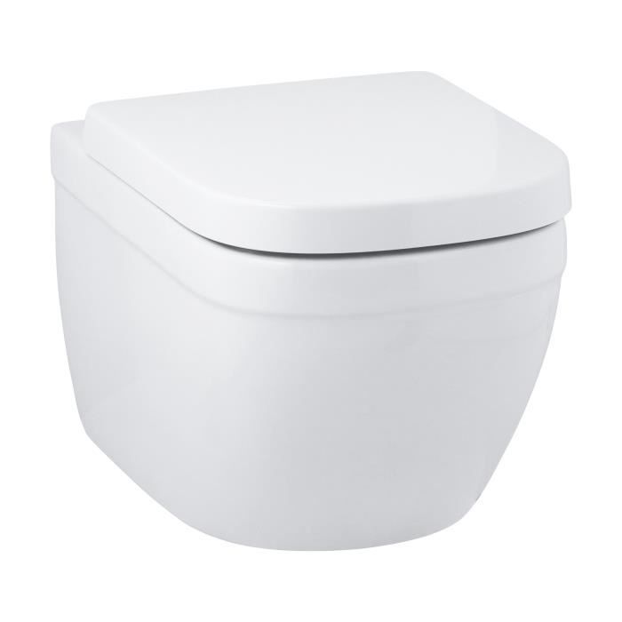 Cuvette WC suspendue GROHE Euro Ceramic A suspendre Blanc alpin Cdiscount Bricolage