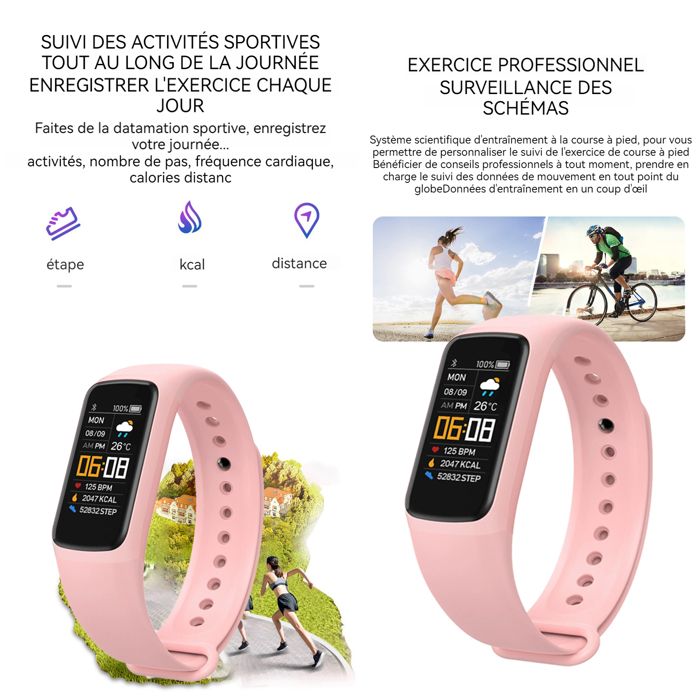 Montre connectée,Montre intelligente pression artérielle moniteur de