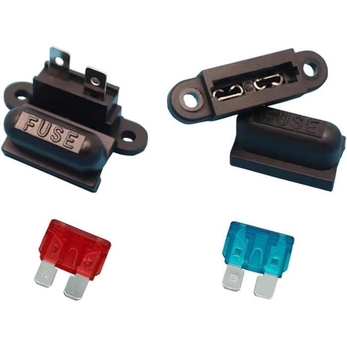 Lot De 10 Fusibles Standard 1A 12V Pour Voiture/moto - Type ATO/ATC - Neufs Sous Blister