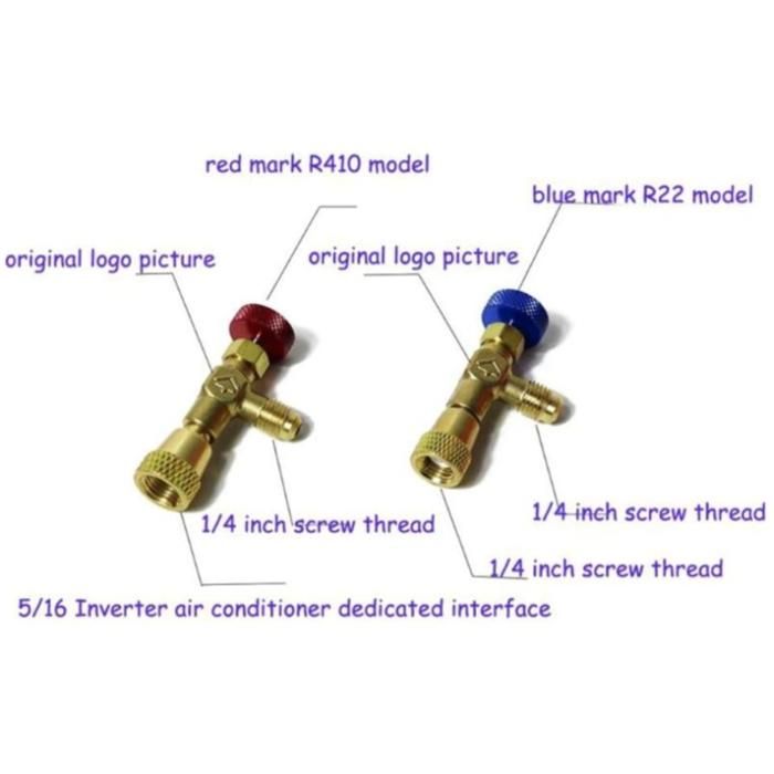 Lot De 10 Raccords Valve Climatisation M10 - Compatible R1234YF, R134A, R12 - Laiton Haute Qualité