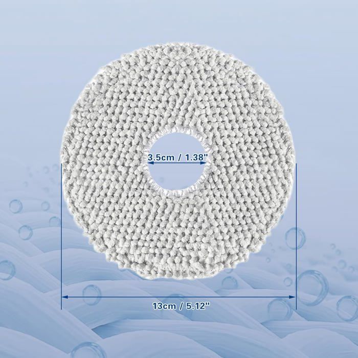 8 Serpillières Rechange Pour Ecovacs Deebot X2/T20/T30 Et Dreama L10s/X40 - Microfibre Lavable