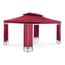 Pergola De Jardin Terrasse En Kit Tonnelle Store Toiture Uniprodo 3x4m Acier Rouge Vin Achat Vente Pergola Pergola De Jardin Rouge Vin Cdiscount