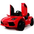 Lamborghini Style 12v voiture électrique pour enfants Rouge - Voiture électrique pour enfant avec batterie 12v et télécommande-0